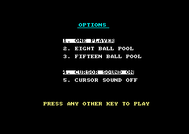 Steve Davis Pool for the Amstrad CPC
