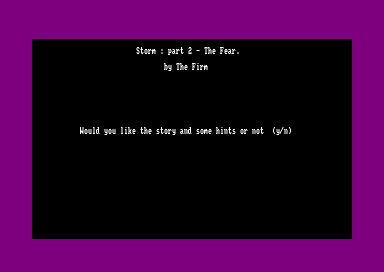 Storm 2 : The Fear for the Amstrad CPC