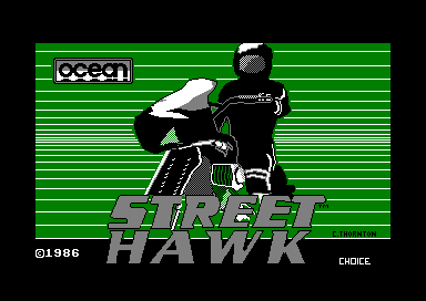 Street Hawk for the Amstrad CPC