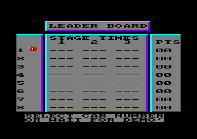Street Machine for the Amstrad CPC