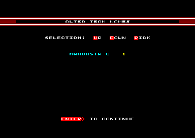 Striker Manager for the Amstrad CPC