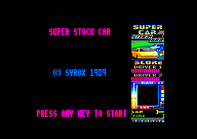 Super Stock Car for the Amstrad CPC