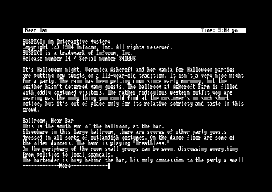 Suspect for the Amstrad CPC