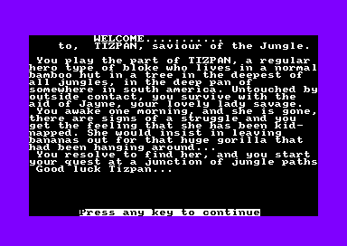 Tizpan for the Amstrad CPC