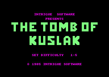 Tomb of Kuslak : The for the Amstrad CPC