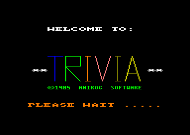 Trivia for the Amstrad CPC