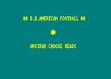 American Football for the Amstrad CPC