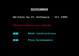 Backgammon for the Amstrad CPC