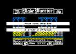 Blade Warrior for the Amstrad CPC
