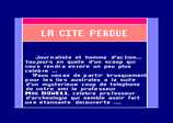 La Cite Perdue for the Amstrad CPC