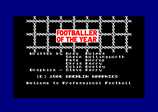 Footballer of the Year for the Amstrad CPC