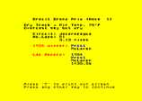 Formula One for the Amstrad CPC