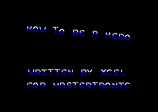 How to be a Hero for the Amstrad CPC