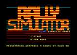 Rally Simulator for the Amstrad CPC