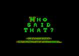 Who Said That? by Radical