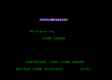 Vagan Attack for the Amstrad CPC