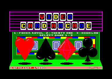 Video Card Arcade for the Amstrad CPC