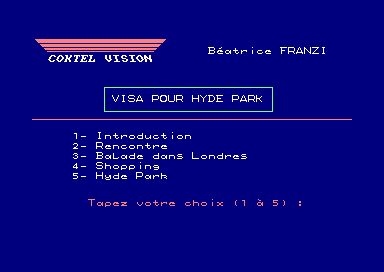 Visa Pour Hyde Park for the Amstrad CPC