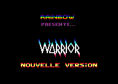 Warrior : Nouvelle Version for the Amstrad CPC