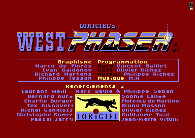 West Phaser for the Amstrad CPC