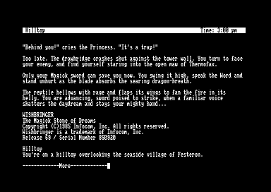 Wishbringer for the Amstrad CPC