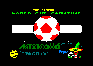 World Cup Carnival : Mexico 86 for the Amstrad CPC