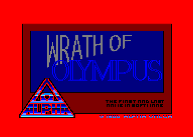 Wrath of Olympus for the Amstrad CPC