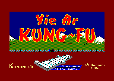 Yie Ar Kung Fu for the Amstrad CPC