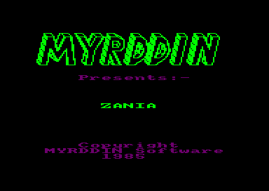 Zania for the Amstrad CPC