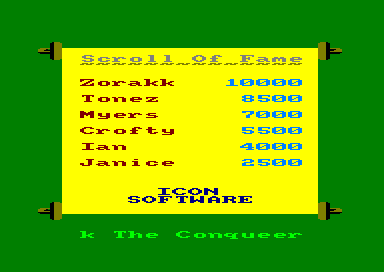 Zorakk The Conqueror for the Amstrad CPC