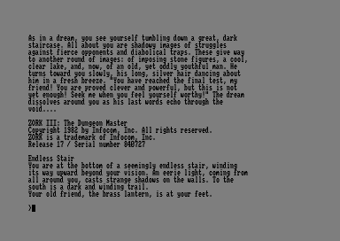 Zork 3 for the Amstrad CPC